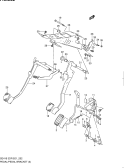 suzuki 49998 PEDAL UND PEDAL HALTERUNG  (E22:PRODUCT OF CANADA,W/MT:AUTO CRUISE)