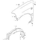 suzuki 65019 ПЕРЕДНЕЕ КРЫЛО
