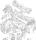 suzuki 65020 ПЕРЕДНЯЯ ЧАСТЬ КУЗОВА
