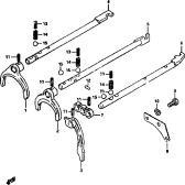 suzuki 69102 GEAR SHIFTING FORK 