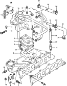 suzuki 64131 ВСАСЫВАЮЩИЙ КОЛЛЕКТОР (W/CARBURETOR)