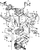 suzuki 64149 КАРБЮРАТОР (E06,E21,E43)