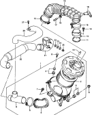 suzuki 64153 ВОЗДУШНЫЙ ФИЛЬТР (W/FUEL INJECTION)