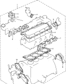 suzuki 86081 КОМПЛЕКТ ПРОКЛАДОК ДВИГАТЕЛЯ (W/CARBURETOR)
