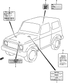 suzuki 64172 ТАБЛИЧКА