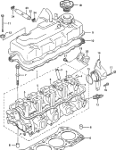 suzuki 91633 ГОЛОВКА ЦИЛИНДРОВ (W/FUEL INJECTION)