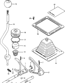 suzuki 65283 TRANSFER GEAR SHIFTING