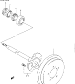 suzuki 63075 REAR AXLE