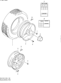 suzuki 63079 ROAD WHEEL/TIRE