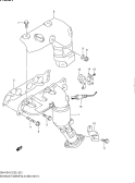 suzuki 63640 ВЫПУСКНОЙ КОЛЛЕКТОР (SN413V:E02,E22,E38,E54)