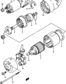 suzuki 62858 СТАРТЕРНЫЙ МОТОР (SQ420Q, SQ420L) (SEE NOTE)