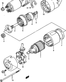suzuki 62859 СТАРТЕРНЫЙ МОТОР (SQ420Q, SQ420L) (SEE NOTE)
