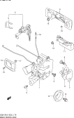 suzuki 58804 ЗАМОК ЗАДНЕЙ ДВЕРИ