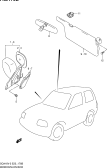suzuki 58806 ЗЕРКАЛО/СОЛНЦЕЗАЩИТНЫЙ КОЗЫРЕК (SQ416:SEE NOTE)