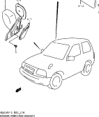 suzuki 58807 ЗЕРКАЛО/СОЛНЦЕЗАЩИТНЫЙ КОЗЫРЕК (SQ416:SEE NOTE)
