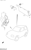 suzuki 58809 ЗЕРКАЛО/СОЛНЦЕЗАЩИТНЫЙ КОЗЫРЕК (SQ420:SEE NOTE)