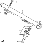 suzuki 101711 ПИТАЮЩАЯ ТРУБКА (DOHC)