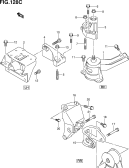 suzuki 147313 ОПОРА ДВИГАТЕЛЯ (K12B:AT)