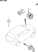 suzuki 153625 KIT SERRURE  (GLX:TYPE 3)