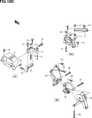 suzuki 153428 ОПОРА ДВИГАТЕЛЯ (TYPE 3:K12B:CVT)