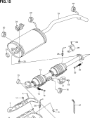 suzuki 153517 ГЛУШИТЕЛЬ (GC416T:E10,E14,E38)