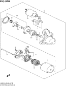 suzuki 213 STARTING MOTOR (SEE NOTE)