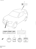 suzuki 24305 ТАБЛИЧКА