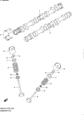 suzuki 24921 NOCKENWELLE/VENTIL (JB424X)