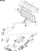 suzuki 24961 MUFFLER (JB416X)