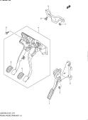 suzuki 26958 ПЕДАЛЬ / КРОНШТЕЙН ПЕДАЛИ (LHD:MT)