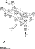 suzuki 26295 РАМА ЗАДНЕЙ ПОДВЕСКИ