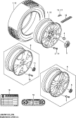 suzuki 26297 КОЛЕСНЫЙ ДИСК/ШИНА (06 MODEL)