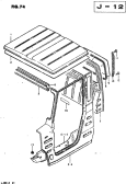 suzuki 24820 PANNEAU CHASSIS (CAMION) 