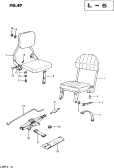 suzuki 24833 SIEGE ARR - OUTIL 