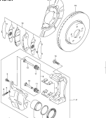 suzuki 454 VORDERRAD BREMSE 