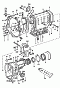 vw 46000 Картер коробки передач. Картер сцепления. Корпус механизма переключения. для 4-ступ. механической КП