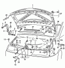 vw 823010 Капот. Водоотводящий щиток