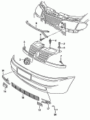 vw 853060 Решётка радиатора