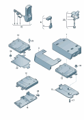 vw 35057 Электрические детали комплекта для подключения телефона. F 1K-7-000 001>>. F AJ-A-000 001>>