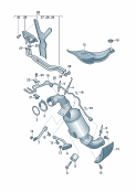 vw 253060 Труба выпуска ОГ с сажевым фильтром и нейтрализатором. Провод управления датчика разности давлений