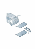 vw 863080 Коврик багажника. Накладка для кронштейна замка