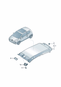 vw 867055 Формованная панель потолка