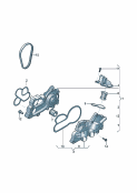 vw 121002 Насос системы охлаждения. Термостат