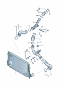 vw 145091 Охладитель наддув. воздуха