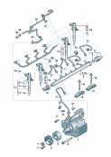 vw 130030 high pressure pump. fuel rail. injector unit