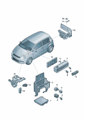 vw 937000 Колодка реле и реле. Предохранители