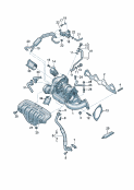 vw 145045 exhaust manifold with turbocharger