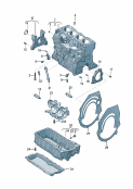vw 103011 Блок цилиндров. Масляный поддон