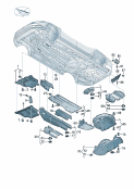 vw 825010 noise insulation. underrun bar