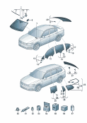 vw 845000 Ветровое стекло